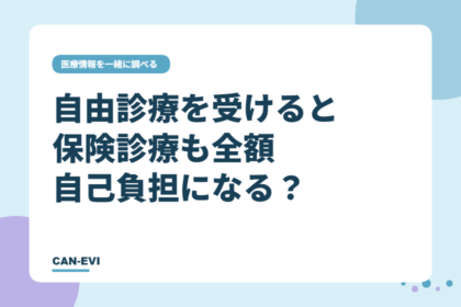 自由診療を受けると保険診療も全額自己負担になる?